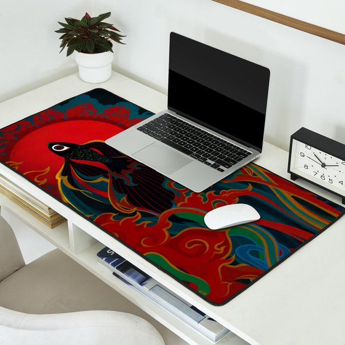 Fire fish Desk Mat Gallery Image 2