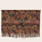 Tie Dye Moon and Star Print in Orange Wall Hanging Gallery Image 1