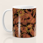 Tie Dye Moon and Star Print in Orange Coffee Mug Gallery Image 3