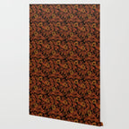 Tie Dye Moon and Star Print in Orange Wallpaper Gallery Image 2
