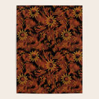 Tie Dye Moon and Star Print in Orange Poster Gallery Image 4