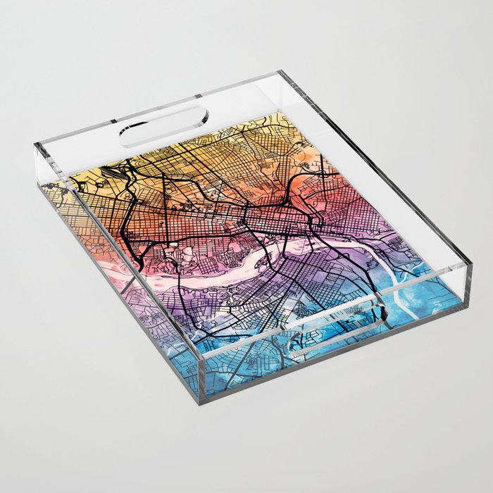Richmond Virgina City Map Acrylic Tray Gallery Image 1