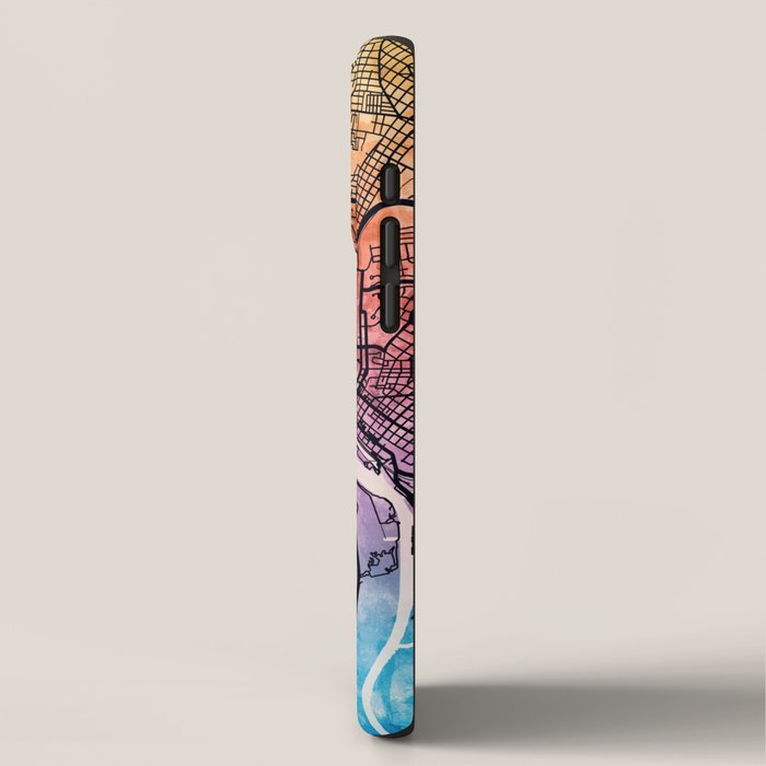 Richmond Virgina City Map iPhone Case Gallery Image 2