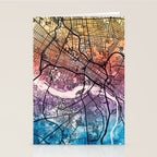 Richmond Virgina City Map Stationery Card Gallery Image 2