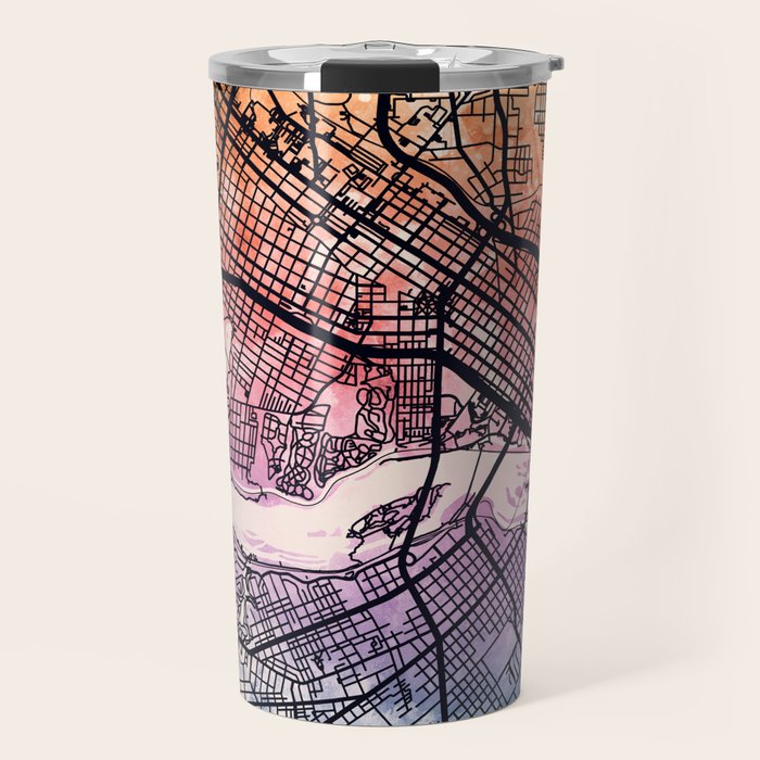 Richmond Virgina City Map Travel Mug Gallery Image 1