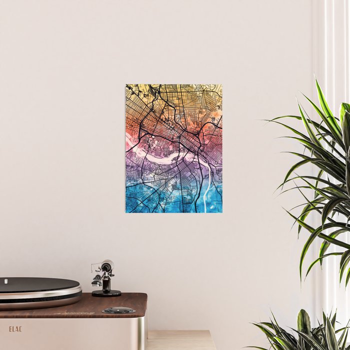 Richmond Virgina City Map Poster Gallery Image 2