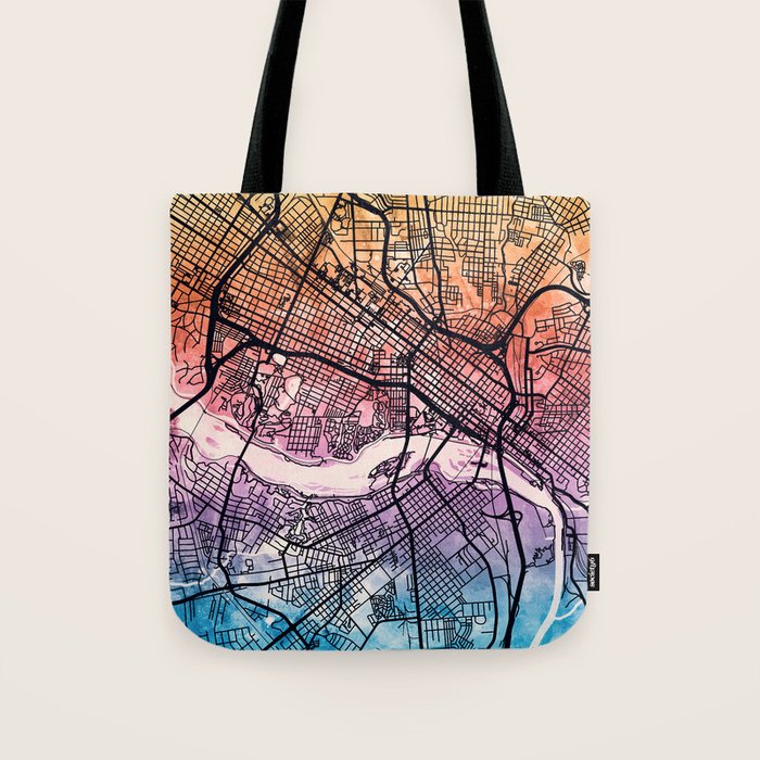 Richmond Virgina City Map Tote Bag Gallery Image 1
