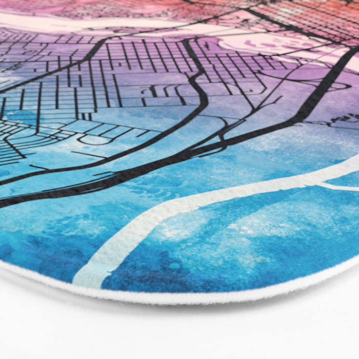 Richmond Virgina City Map Bath Mat Gallery Image 3