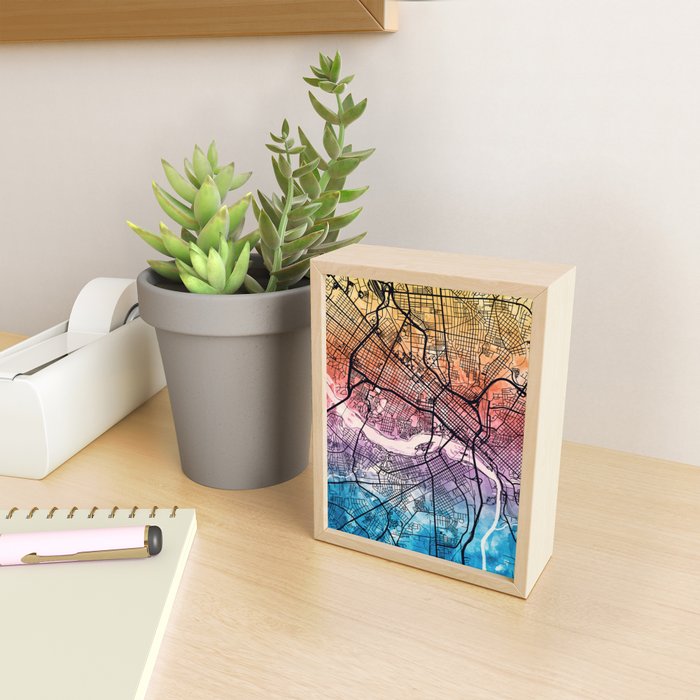 Richmond Virgina City Map Mini Art Print Gallery Image 2