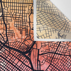 Richmond Virgina City Map Wall Tapestry Gallery Image 3