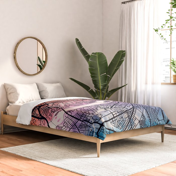 Richmond Virgina City Map Comforter Gallery Image 2