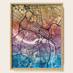 Richmond Virgina City Map Serving Tray Gallery Image 1