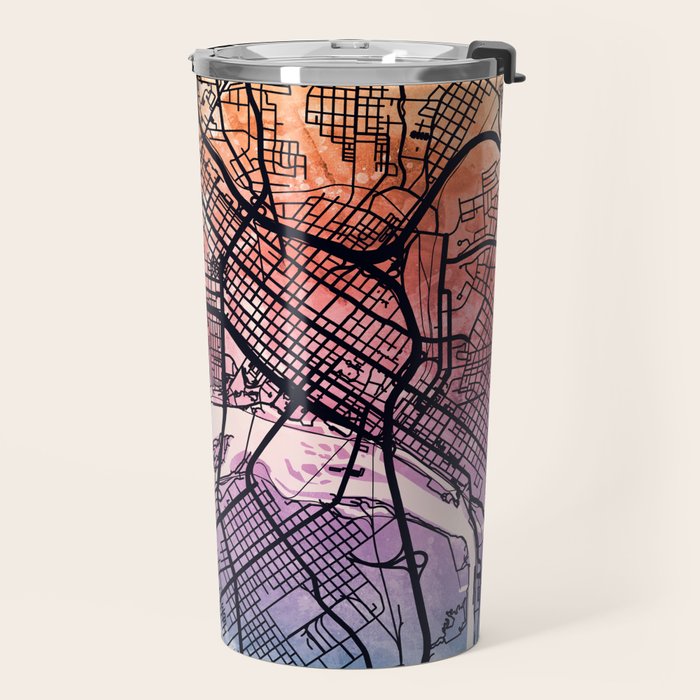 Richmond Virgina City Map Travel Mug Gallery Image 2