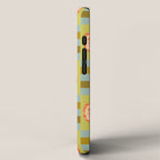 Checkered Citrus Fruit in Sage & Orange iPhone Case Gallery Image 2
