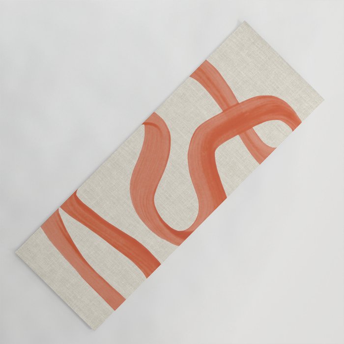 Orange Goes Around Yoga Mat Gallery Image 1