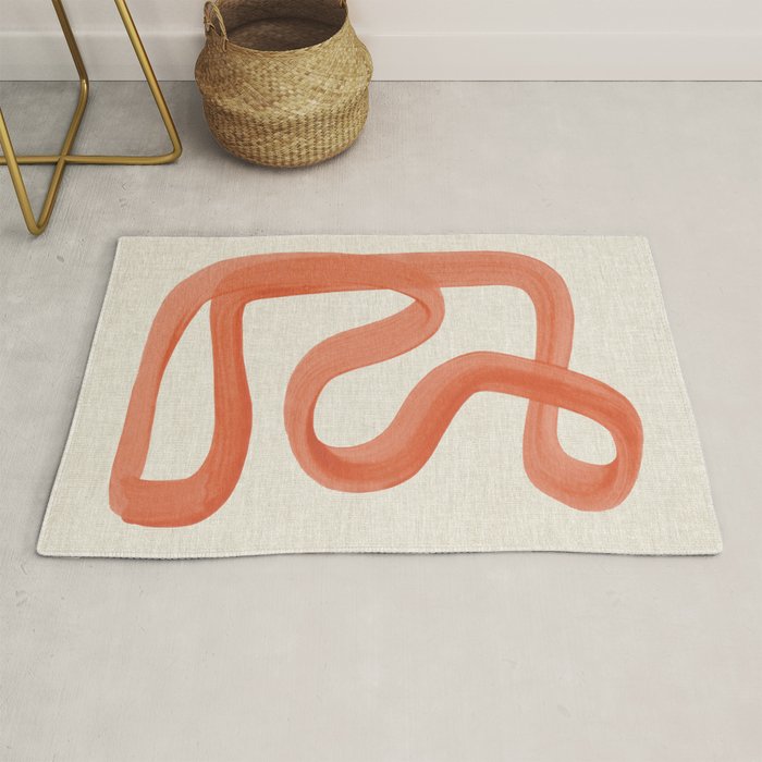 Orange Goes Around Rug Gallery Image 1