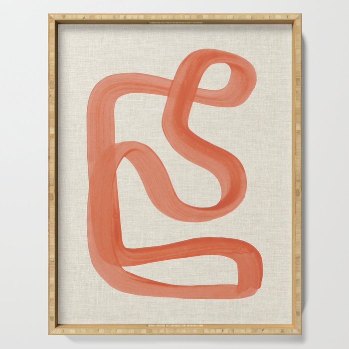 Orange Goes Around Serving Tray Gallery Image 1