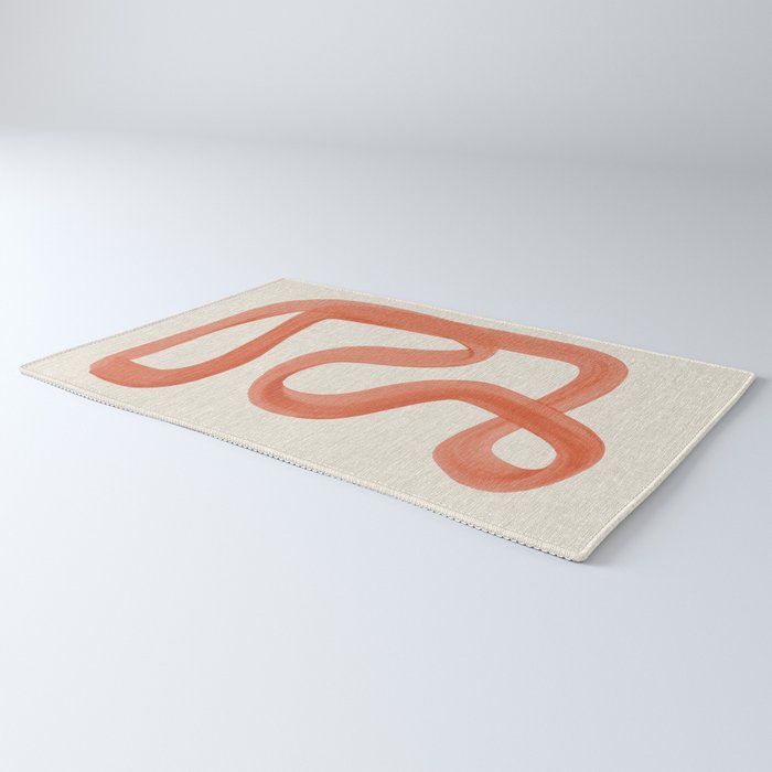 Orange Goes Around Rug Gallery Image 3