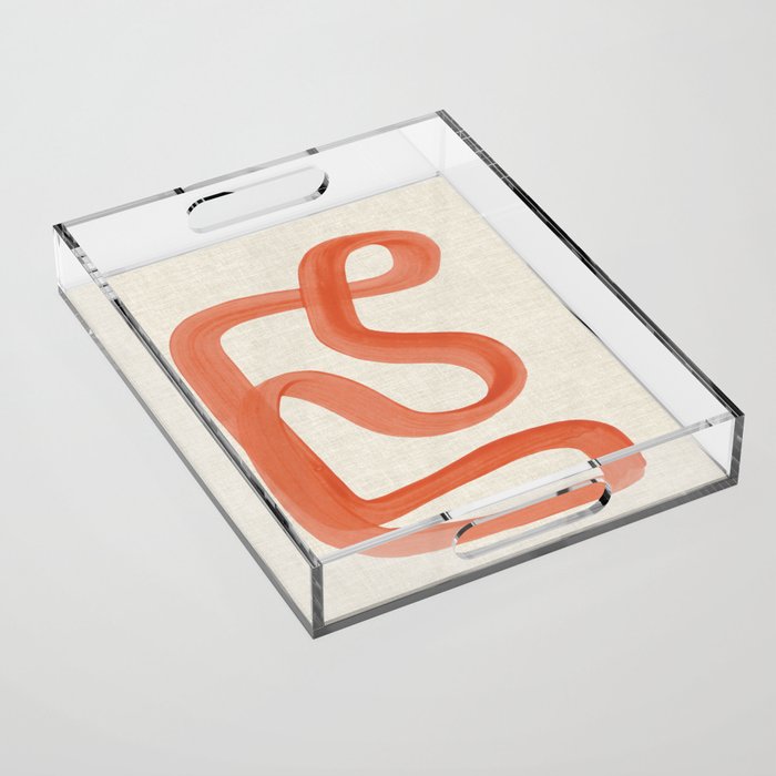 Orange Goes Around Acrylic Tray Gallery Image 1