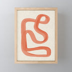 Orange Goes Around Mini Art Print Gallery Image 1