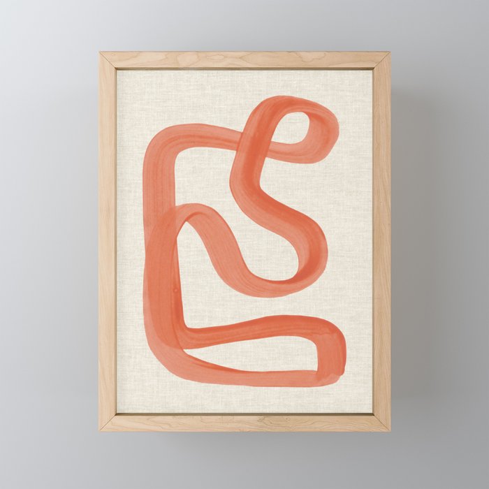 Orange Goes Around Mini Art Print Gallery Image 1