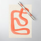 Orange Goes Around Wrapping Paper Gallery Image 1