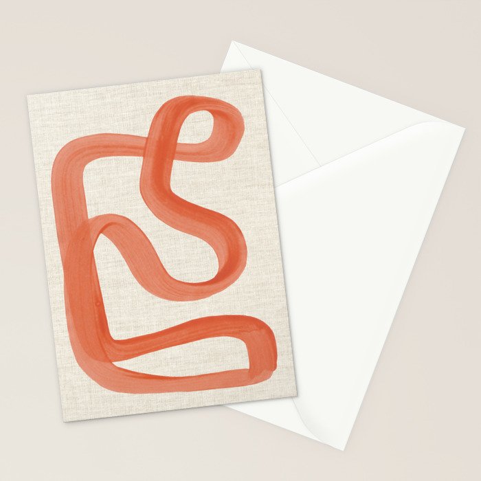Orange Goes Around Stationery Card Gallery Image 2