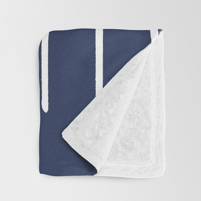Mudcloth (Navy) Throw Blanket Gallery Image 3