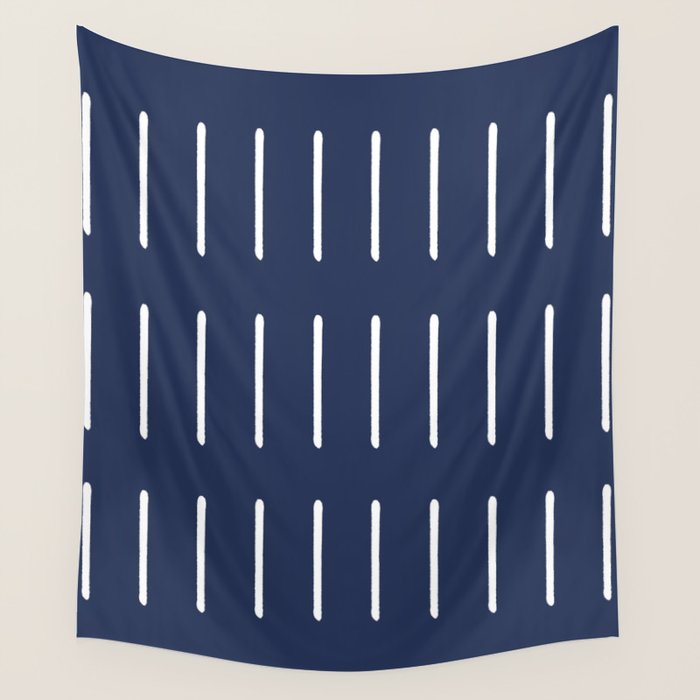 Mudcloth (Navy) Wall Tapestry Gallery Image 4