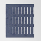 Mudcloth (Navy) Throw Blanket Gallery Image 2