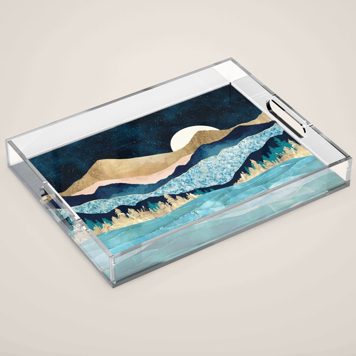 Midnight Ocean Acrylic Tray Gallery Image 1