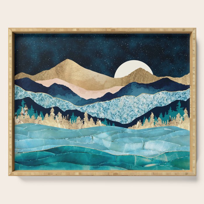Midnight Ocean Serving Tray Gallery Image 1