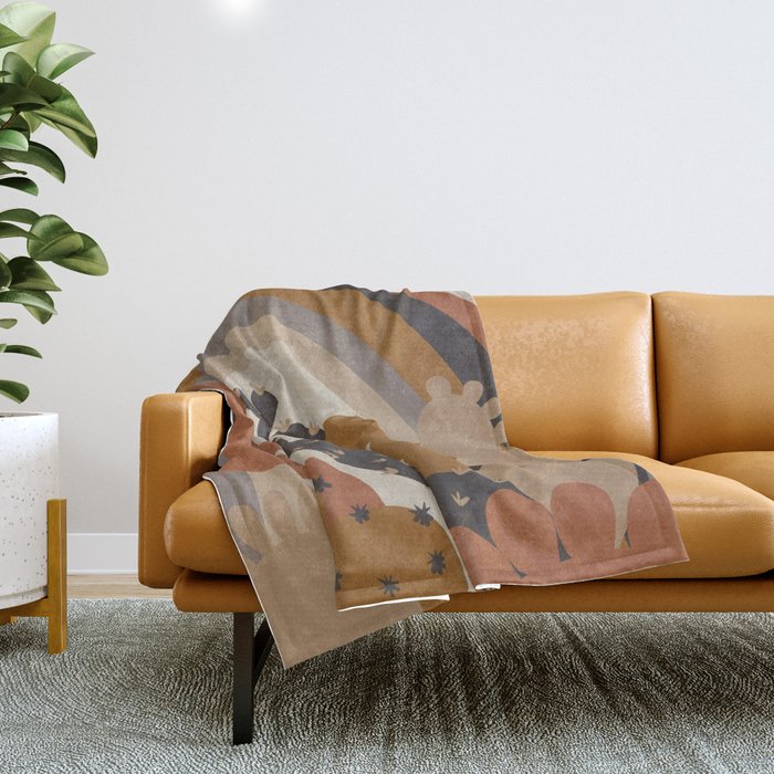Under the Rainbow Throw Blanket Gallery Image 1