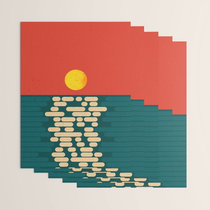 Sun Over The Sea - Afternoon Wrapping Paper Gallery Image 3