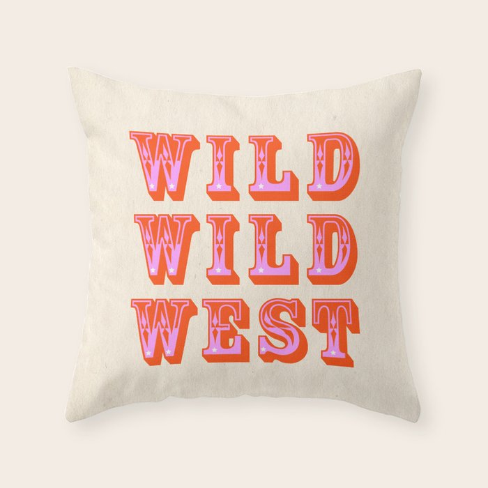 WILD WILD WEST Throw Pillow Gallery Image 6