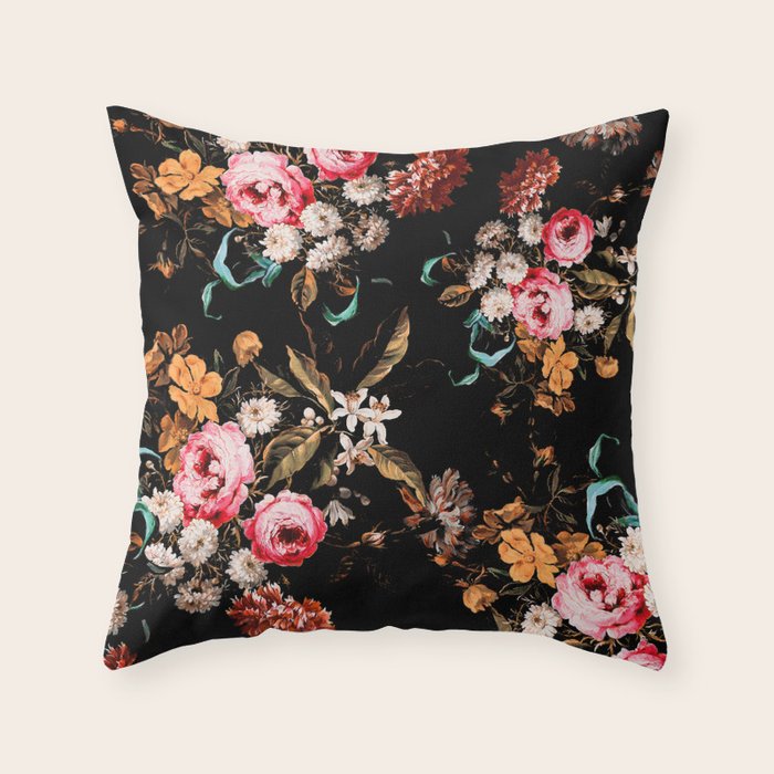 Midnight Garden IV Throw Pillow Gallery Image 6