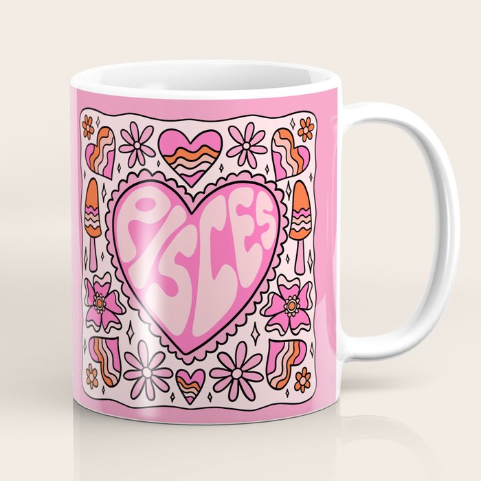 Pisces Heart Coffee Mug Gallery Image 1