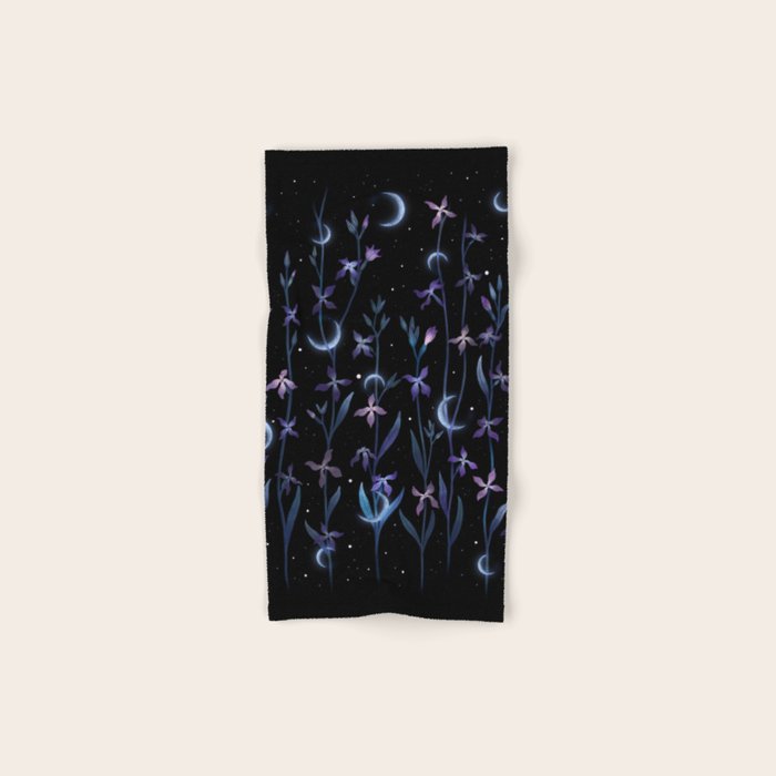 Greeting the Moon - Matthiola Bath Towel Gallery Image 1