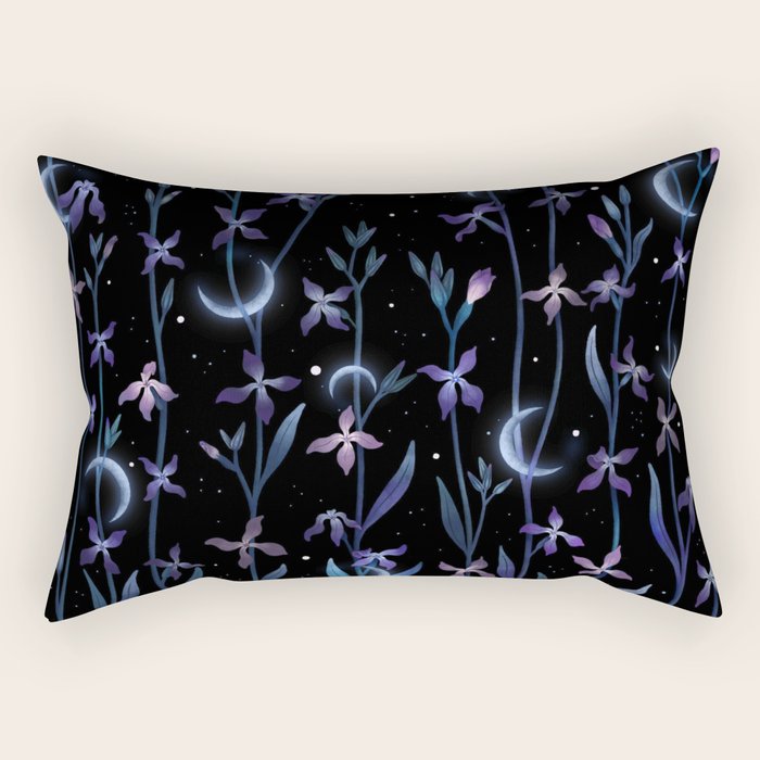 Greeting the Moon - Matthiola Rectangular Pillow Gallery Image 1