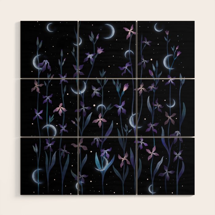 Greeting the Moon - Matthiola Wood Wall Art Gallery Image 1