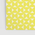 Patterned Geometric Shapes CLV Bright Yellow Poster Gallery Image 3