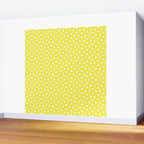 Patterned Geometric Shapes CLV Bright Yellow Wall Mural Gallery Image 2
