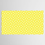 Patterned Geometric Shapes CLV Bright Yellow Tablecloth Gallery Image 2
