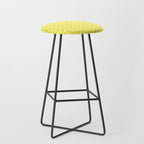 Patterned Geometric Shapes CLV Bright Yellow Stool Gallery Image 1