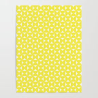 Patterned Geometric Shapes CLV Bright Yellow Poster Gallery Image 4