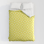 Patterned Geometric Shapes CLV Bright Yellow Comforter Gallery Image 6
