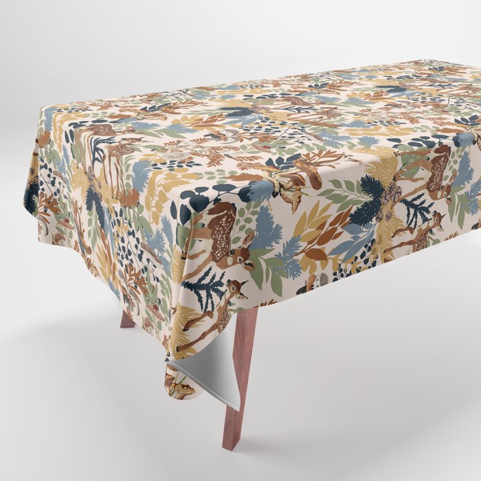 Colorful Forest Animals A Tablecloth Gallery Image 1