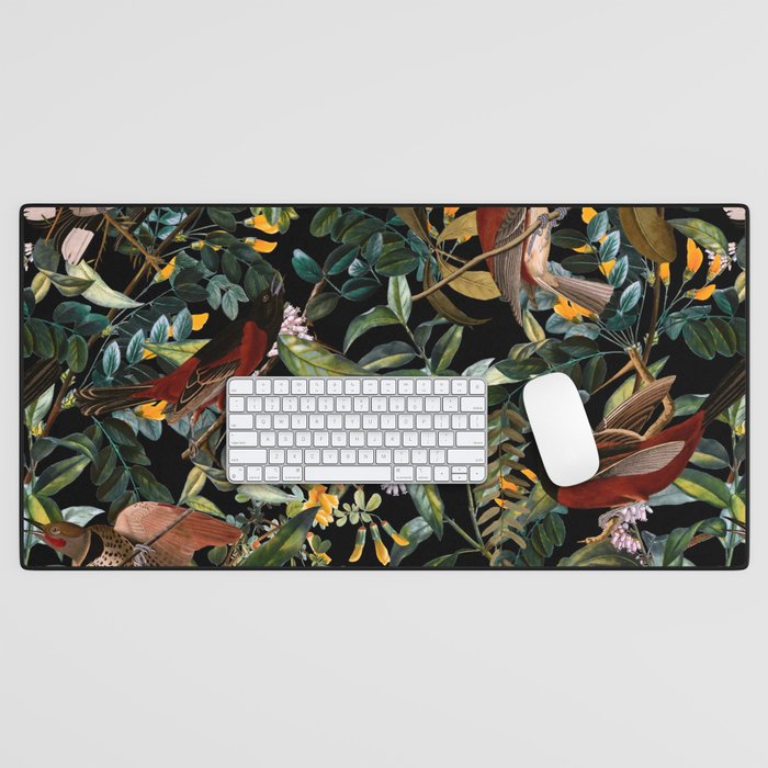 Floral and Birds XLIV Desk Mat Gallery Image 1