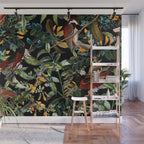 Floral and Birds XLIV Wall Mural Gallery Image 1