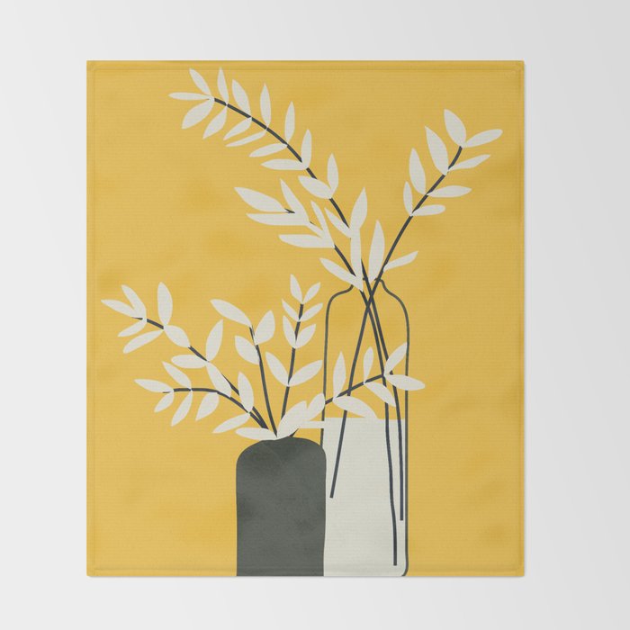 Abstract Vases Throw Blanket Gallery Image 2